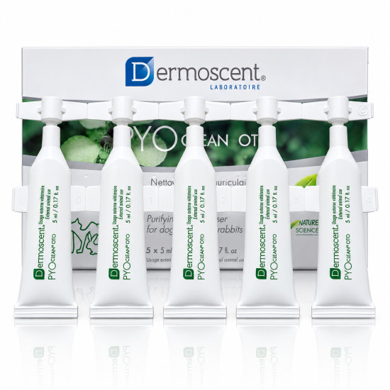 Dermoscent Pyoclean Oto, solutie otica caini si pisici, 10x5 ml